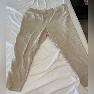 Khaki linen old navy pants